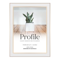 Profile Eternal White & Rose Gold Metal Photo Frame - 5x7"