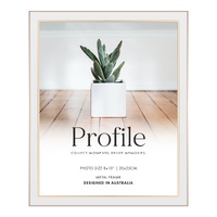 Profile Eternal White & Rose Gold Metal Photo Frame - 8x10"