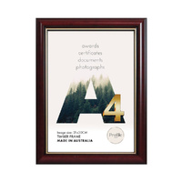 Profile Burgundy A4 Certificate