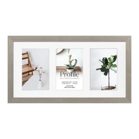 Profile Deluxe Stone Ash 20x40cm Photo Frame - 3x 10x15cm Photos