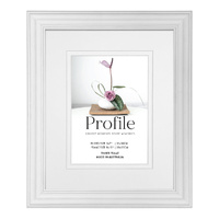 Profile Hawthorne White 8x10" Frame - 5x7" Opening