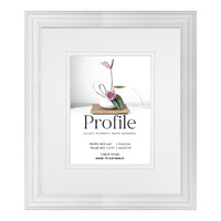 Profile Hawthorne White 10x12" Frame - 6x8" Opening