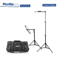 PHOTTIX NUADA R3a Twin LED Soft Light Kit w/Stands