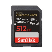 SanDisk Extreme Pro 512GB SDXC Card 280MB/s V60