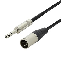 Stage XLR(m) to 1/4" TRS 3m  Mic Cable 