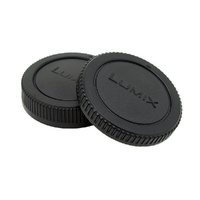 M43 Micro Four Thirds Body Cap and Rear Lens Cap Set for OM-D and Lumix