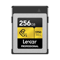 Lexar Pro 256GB CFexpress Type B Gold Series Memory Card 1750MB/s
