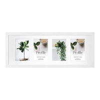 Profile Deluxe White 20x56cm Photo Frame - 4x 10x15cm Photos