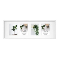 Profile Deluxe White 25x76cm Photo Frame - 4x 13x18cm Photos
