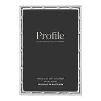 Profile Bamboo Silver Metal Photo Frame - 4x6"