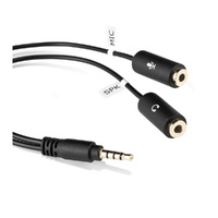 Joby Wavo 3.5mm Cable Splitter - Connect Mic/Headphones to Mobile TRRS