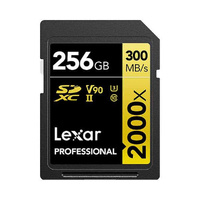 Lexar Pro 256GB 2000x SDXC Card UHS-II V90 300MB/s