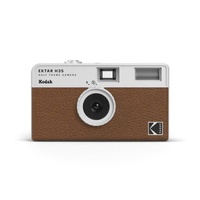 Kodak H35 1/2 Frame 35mm Film Camera w/Flash BROWN