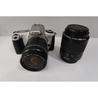 Canon EOS 300 35mm Film Body + 28-80mm & 80-200mm Twin Lens Kit | Secondhand