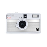 Kodak H35N Half Frame 35mm Film Camera w/Flash - Silver Stripe/Silver