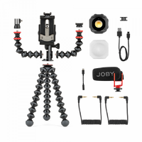 Joby ADV Mobile Vlogging Kit : GPod Mobile w2x Arms/Wavo Mic/Beamo LED