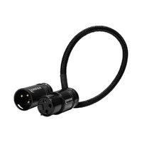 Kondor Blue XLR Cable 20cm Right Angle - Black
