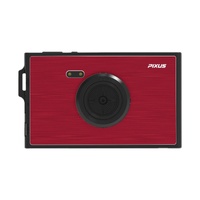 Firefly PIXUS SLIM Digital Camera Kit w/32GB Card - Red