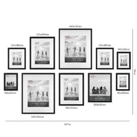 Studio Nova Gallery Frame Set of 10 - Black