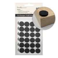 Profile Black Felt Bumper Wall Protectors (48pk)