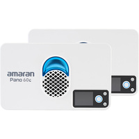 AMARAN PANO 60C RGB LED 2 LIGHT KIT - WHITE - Includes stands