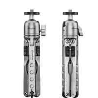 Leofoto MT-03 Mini Table Top 2 Section Tripod with MBH-20 Ball Head - Silver