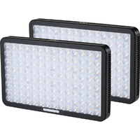 AMARAN PANO 60C RGB LED 2 LIGHT KIT - CHARCOAL - Includes stands