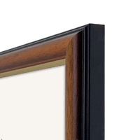 Profile Wulnut Gold A4 Certificate Frame 