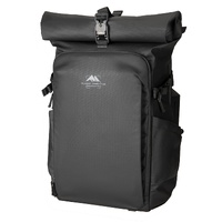 Summit Creative Large Metropolis 28L Roll Top Backpack - BLACK