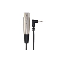 HOSA Cable XLR3F 3.5mm TRS RA 0.3m 