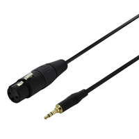 Stage XLR Female to 3.5mm TRS Balanced to Stereo Cable