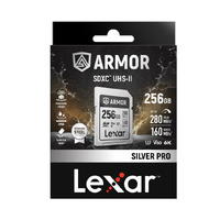 Lexar Pro 256GB ARMOR SILVER PRO SDXC Card 280Mbps UHSII