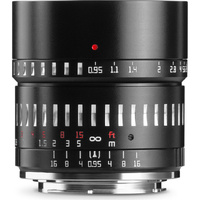 TTArtisan 50mm f/0.95 Sony E Mount Lens (APS-C) Black with Silver