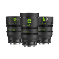 NiSi ATHENA PRIME Full Frame Cinema Lens Add-On Kit with 3 Lenses + Hard Case (E Mount)