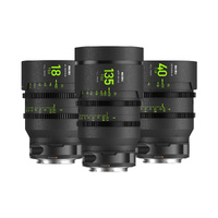 NiSi ATHENA PRIME Full Frame Cinema Lens ADD-ON Kit with 3 Lenses + Hard Case (RF Mount)