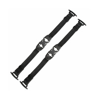 Summit Creative Tenzing Front Buckle Strap Set of 2 (Reflective Black)