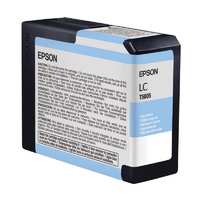 Epson UltraChrome K3 Ink Cartridge Light Cyan 80ml for 3880/3800 #T5805