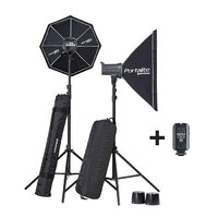 Elinchrom D-Lite RX 4 Softbox To Go – Twin Strobe Kit