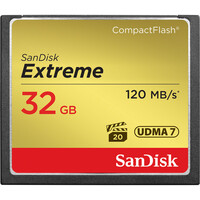 SanDisk Extreme Compact Flash 32GB 120MB/s Memory Card