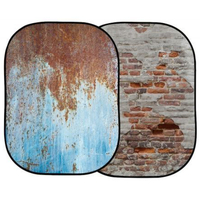 Lastolite Urban Collapsible 1.5 x 2.1m Rusty Metal/Plaster Wall