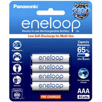 Panasonic Eneloop 4x AAA Rechargeable Batteries