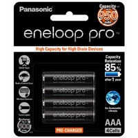 Panasonic Eneloop Pro 4 x AAA Batteries 950 mAh