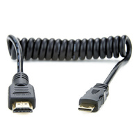 Atomos HDMI A to HDMI Mini C Coiled Cable 30-45cm