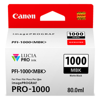 Canon Ink Cartridge PFI-1000MBK - Matte Black
