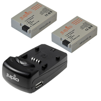 Jupio Twin Rechargeable Canon LP-E8 Battery + Charger Kit