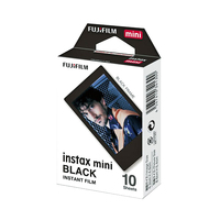 Fujifilm Instax Mini Film with Coloured Frame - 10PK - Black