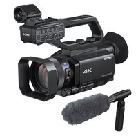 Sony HXR-NX80 4K NXCAM Camcorder + ECM-VG1 Microphone