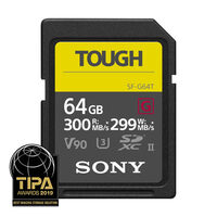 Sony Tough 64GB SDXC UHS-II 300MB/s Memory Card - V90