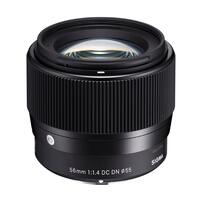 Sigma 56 mm f1.4 DC DN Contemporary Lens - Sony E Mount