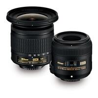 Nikon Landscape & Macro Lens Kit with 10-20mm f/4.5-5.6 and 40mm f/2.8 Lenses 